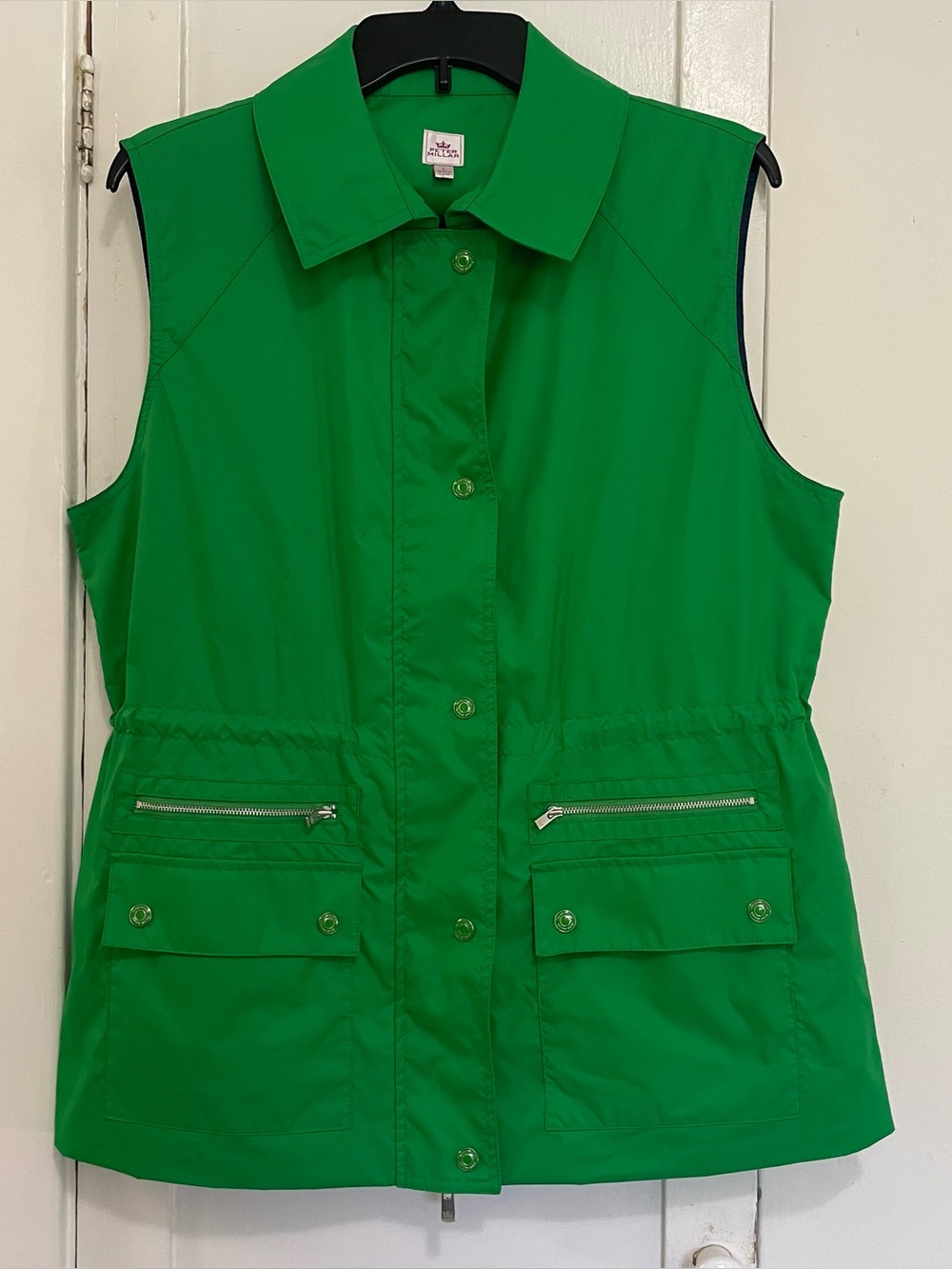 Peter Millar sleeveless waterproof golf vest green large